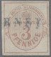 Hannover - Langstempel: NORDERNEY; 1859, Freimarke 3 Pf./ 1/3 Sgr. Rosa, Vollran - Hanovre