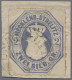 Mecklenburg-Strelitz - Marken Und Briefe: 1864f., Wappen Im Oval, 2 Sgr. Dunkelu - Mecklenburg-Strelitz