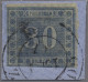 Preußen - Marken Und Briefe: 1866, Innendienst 30 Sgr. Dunkelgrünlichblau, Entwe - Other & Unclassified