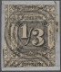 Thurn & Taxis - Marken Und Briefe: 1852, Freimarke 1/3 Sgr. Schwarz Auf Hellbrau - Autres & Non Classés