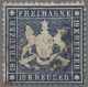 Württemberg - Marken Und Briefe: 1861, Freimarke 18 Kreuzer Blau Auf Dünnem Papi - Autres & Non Classés