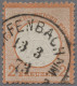 Deutsches Reich - Brustschild: 1873, Kleiner Brustschild, 2 Kr. Rotorange, üblic - Usados