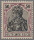 Deutsches Reich - Germania: 1906, Deutsches Reich Mit Wz., Friedensdruck, 50 Pf. - Nuevos