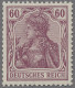 Deutsches Reich - Germania: 1911, Deutsches Reich Mit Wz., 60 Pfg. Dunkelrötlich - Nuevos