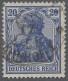 Deutsches Reich - Germania: 1915ff., Germania Kriegsdruck, Vier Werte Jeweils Mi - Used Stamps