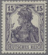 Deutsches Reich - Inflation: 1917, 15 Pf. Dunkelblauviolett Postfrisch, Tadellos - Nuevos