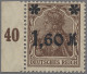 Deutsches Reich - Inflation: 1921, Germania Mit Aufdruck, 1.60 M Auf 5 Pf., Matt - Ungebraucht
