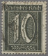 Deutsches Reich - Inflation: 1921, Freimarke 10 Pfennig Mit Wasserzeichen Rauten - Usados