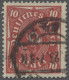 Deutsches Reich - Inflation: 1923, Posthornzeichnung, 10 Mark Lebhaftlilarot Ohn - Usados