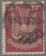 Deutsches Reich - Inflation: 1922, Flugpost 3 Mark Dunkelgraublau/grau Gestempel - Usados