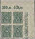 Deutsches Reich - Inflation: 1922, Posthorn 4 Mark Dunkelgrün Im Ungezähntem Vie - Unused Stamps