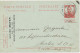 BELGIEN 1914 Albert I 10C Postkarte (links Einriß) K1 "BRUSSEL / BRUXELLES 3" Nach BERLIN ABART: Im Wertstempel Linker - Sin Clasificación