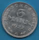 DEUTSCHES REICH 3 MARK 1922 A KM# 29 VERFASSUNGSTAG 11. AUGUST 1922 - 3 Marcos & 3 Reichsmark