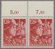 Deutsches Reich - 3. Reich: 1945, Parteiorganisationen, 12 + 38 Rpf. SS, Beide K - Nuevos