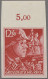 Deutsches Reich - 3. Reich: 1945, Parteiorganisationen, 12 + 38 Rpf. SS, Platten - Unused Stamps