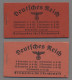 Deutsches Reich - Markenheftchen: 1939/1940, Zwei Bessere Postfrische Hindenburg - Booklets