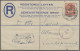 Deutsch-Südwestafrika - Stempel: 1919, WINDHUK, Ganzsachen-Einschreib-Umschlag 4 - África Del Sudoeste Alemana
