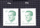 1984 Nr 2113P5a** + P5b** Postfris,witte & Geelachtige Gom. Koning Boudewijn,type Velghe.OBP 9,5 Euro. - 1981-1990 Velghe