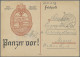 Feldpost 2. Weltkrieg: 1942, Feldpostkarte Mit Abbildung Des Panzerkampfabzeiche - Other