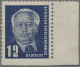 DDR: 1950, Präsident Pieck Mit Wz. 1, 12 Pf. Dunkelviolettultramarin, Rechtes Ra - Neufs