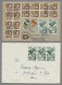 Französische Zone - Württemberg: 1948, Fünf Teilweise Sehr Bunte Briefe Mit Zehn - Autres & Non Classés