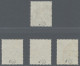 Bizone: 1948, Netzaufdruck 16 Pfg. Schwärzlich- Bis Schwarzblaugrün 3 Gestempelt - Otros & Sin Clasificación
