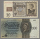 Delcampe - Worldwide: 1907-1999 (ca.), Partie Von Etwa 130 Banknoten Mit U.a. Deutschem Rei - Autres & Non Classés