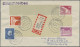 Berlin - Rollenmarken: 1961/1972, Rollenendstreifen RE1+4 Auf Brief, Saubere Par - Roller Precancels