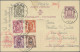 Belgium - Postal Stationery: 1940-1954, Karten Mit Wertstempel "Wappenlöwe", Par - Autres & Non Classés