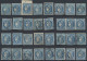 France: 1870/1871, BORDEAUX 20c. Blue, Specialised Assortment/collection Of Appr - Colecciones Completas