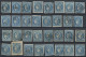 Delcampe - France: 1870/1871, BORDEAUX 20c. Blue, Specialised Assortment/collection Of Appr - Colecciones Completas