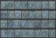 Delcampe - France: 1870/1871, BORDEAUX 20c. Blue, Specialised Assortment/collection Of Appr - Colecciones Completas