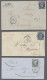 France: 1855-1862, Partie Von 5 Faltbriefen Mit Einzelfrankaturen Der Mi.Nr. 13, - Collections