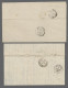 France: 1855-1862, Partie Von 5 Faltbriefen Mit Einzelfrankaturen Der Mi.Nr. 13, - Collections