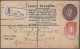 Ireland - Postal Stationery: 1926/1946, Lot Of Five Used Registered Envelopes, 5 - Enteros Postales