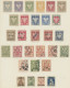 Poland: 1860-1938, Interessante Sammlung */gestempelt Auf Selbstgezeichneten Bor - Used Stamps