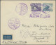 Poland: 1936/1937, Three Airmail Covers To Palestine: (1) Cover 27.X.1936 Lwow-H - Other & Unclassified