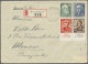 Delcampe - Schweiz: 1930-1960, 136 Briefe Oder Karten Aus Der Schweiz In Das Fürstentum Mon - Collections