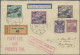 Czechoslowakia: 1926/1938, Air Mail: FFC Prague-Strasbourg; Also Five Commercial - Lettres & Documents