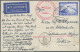 Delcampe - Zeppelin Mail - Germany: 1912-1939, Sammlung Von 52 überwiegend Zeppelinbelegen - Airmail & Zeppelin