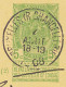 BELGIEN 1908 Wappen 5C Postkarte Mit K1 "BRUXELLES (R CHANCELL/rue)" UNTERFRANKIERTER INLANDSKARTE Nach TURIN, ITALIEN - - Non Classés