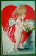 Cpa  ST VALENTIN PETIT ANGE FILLE Déguisée En MARIEE, VOILE COEUR  ,1909  BRIDE CUPID NUDE ANGEL GIRL TO MY VALENTINE - Saint-Valentin