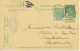 BELGIEN 1912 Löwe 5C Postkarte M 5C Wappen Als Zusatzfrankatur Mit Seltene K1 "INCOURT" N AMSTERDAM, ABART: Wertstempel - Non Classés