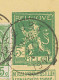 BELGIEN 1912 Löwe 5C Postkarte M 5C Wappen Als Zusatzfrankatur Mit Seltene K1 "INCOURT" N AMSTERDAM, ABART: Wertstempel - Ohne Zuordnung