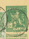 BELGIEN 1912 Löwe 5C Postkarte M 5C Wappen Als Zusatzfrankatur Mit Seltene K1 "INCOURT" N AMSTERDAM, ABART: Wertstempel - Sin Clasificación