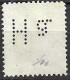 LUSSEMBURGO - 1921 - PERFIN " H A" SU GRANDUCHESSA CHARLOTTE 25 C -  (YVERT126 - MICHEL 128) - 1921-27 Charlotte Front Side