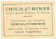 IMAGE CHROMO CHOCOLAT MENIER TABLETTES N° 95 PAYS-BAS NEDERLAND OUDERKERK MOULIN ET CANAL - MOULINS A VENT WINDMOLEN - Menier