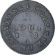 Guyana, Louis XVI, 2 Sous, Colonie De Cayenne, 1789, Paris, Cuivre, TTB - Andere & Zonder Classificatie