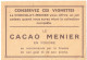 IMAGE CHROMO CHOCOLAT MENIER CACAO N° 308 HONGRIE BUDAPEST LE PALAIS DU PARLEMENT ARCHITECTURE EDIFICE PARLEMENTAIRE - Menier