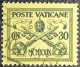 VATICAN. Y&T N°30. Armoiries Pontificales. USED. - Oblitérés